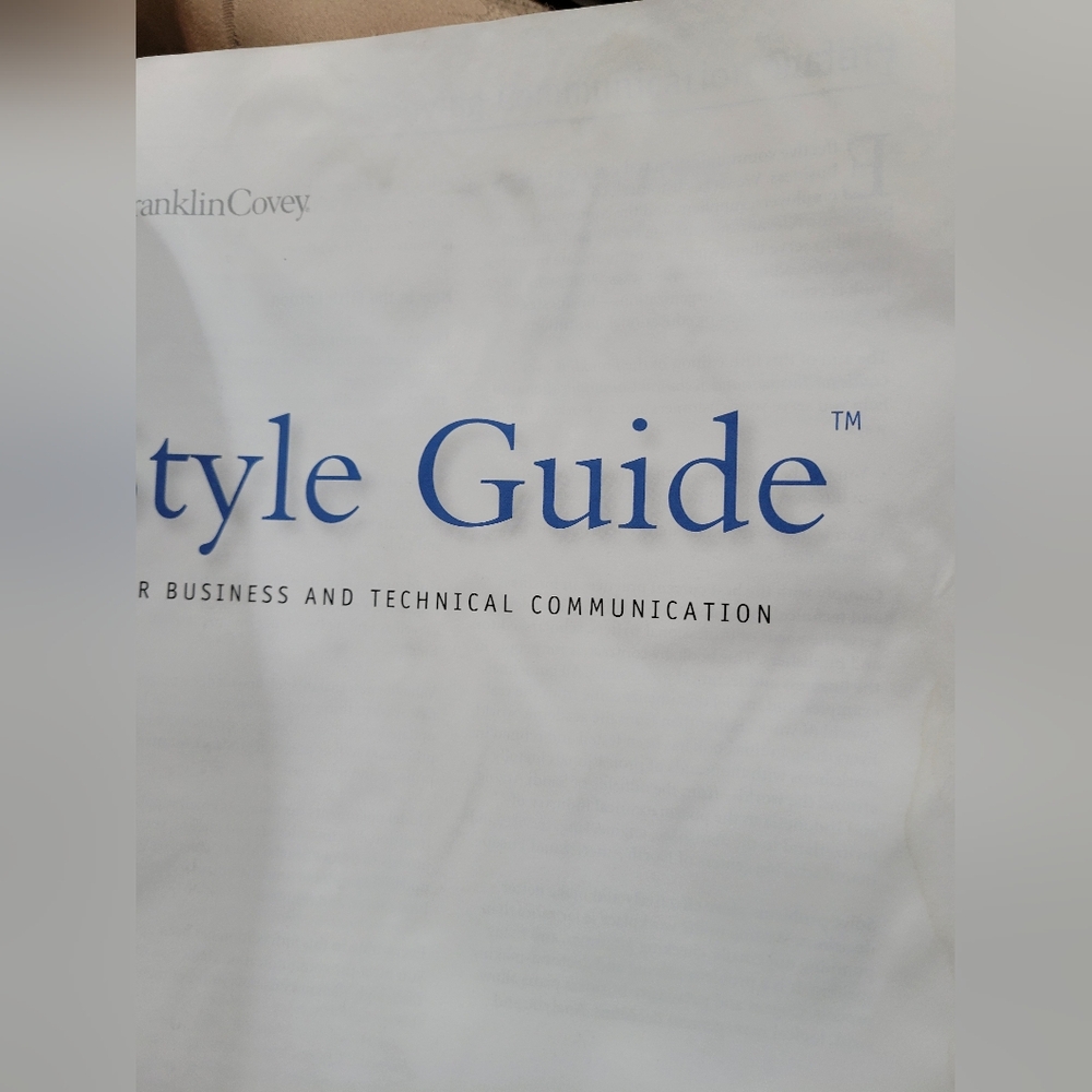 Book: Style Guide For Business & Technical Communication - Picture 4 of 4